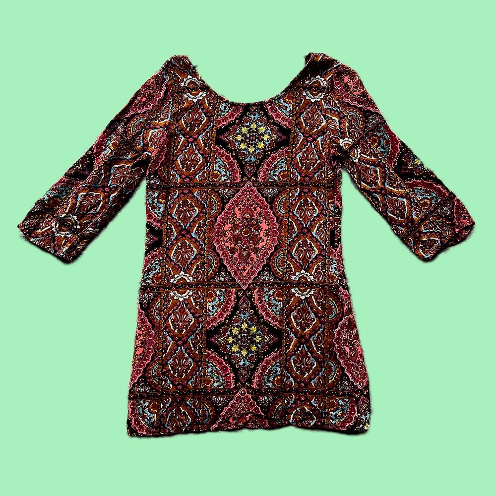 Hippy Print Dress